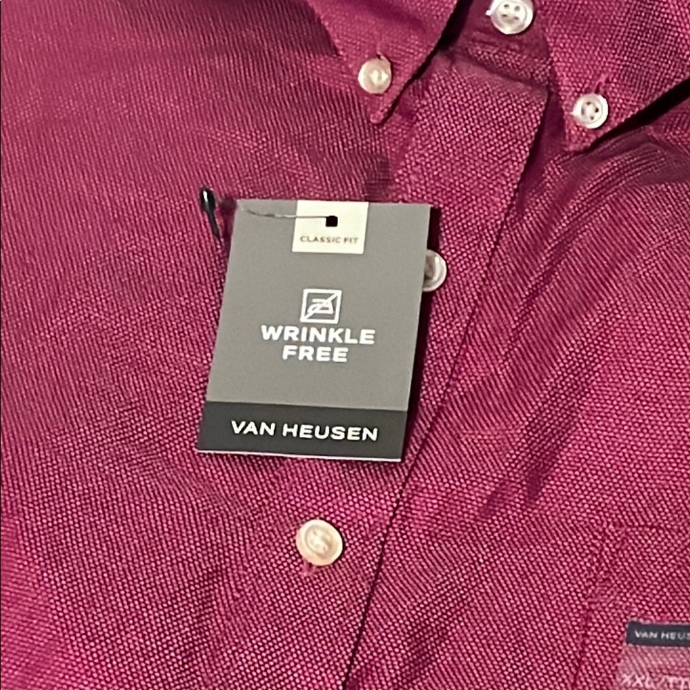 NWT Van Heusen Wrinkle-Free Short Sleeve Shirt - Picture 2 of 5